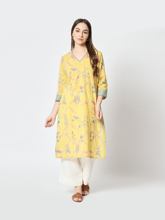 Tuscany 'Firdous' Straight Kurta