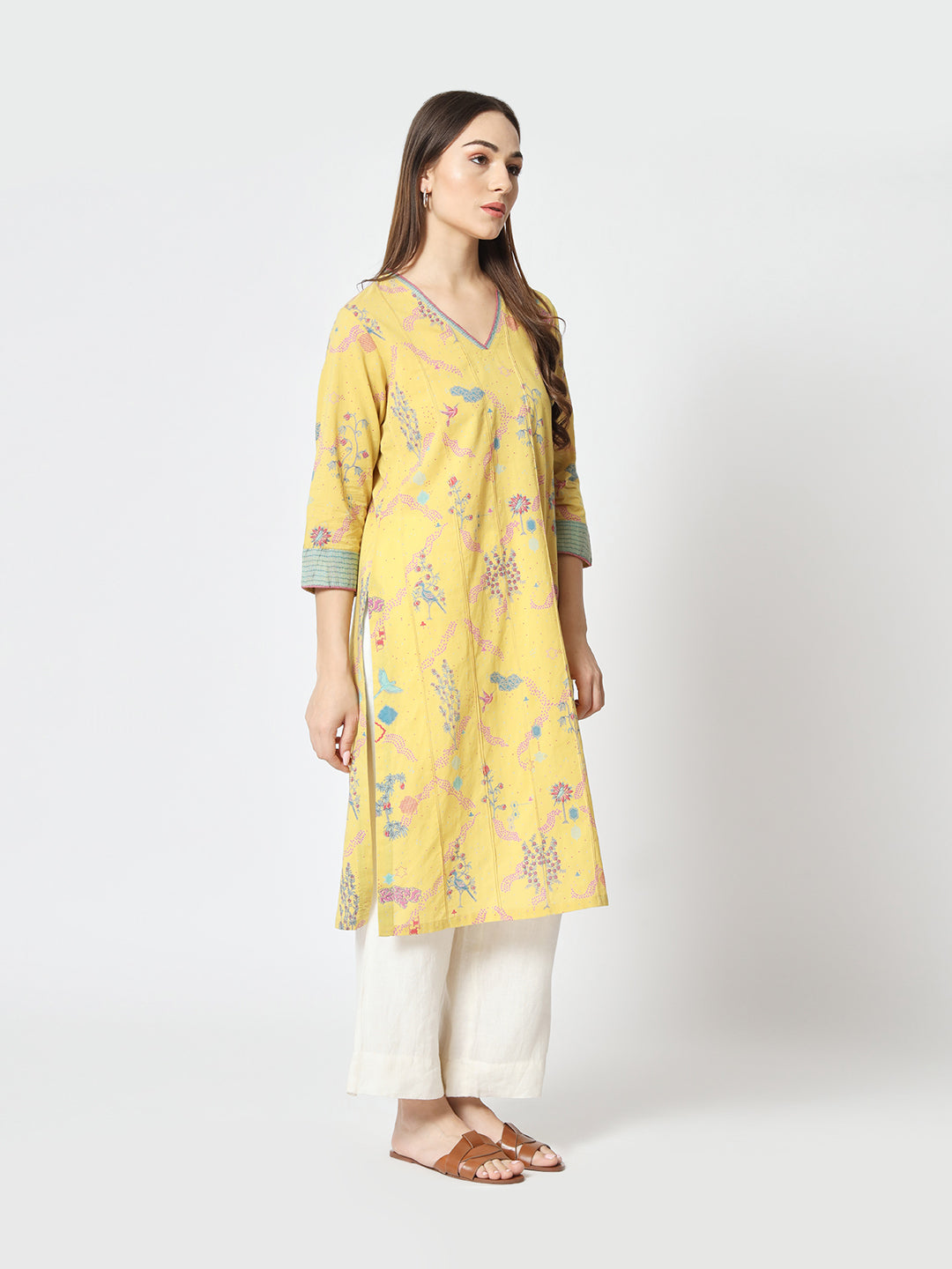 Tuscany 'Firdous' Straight Kurta