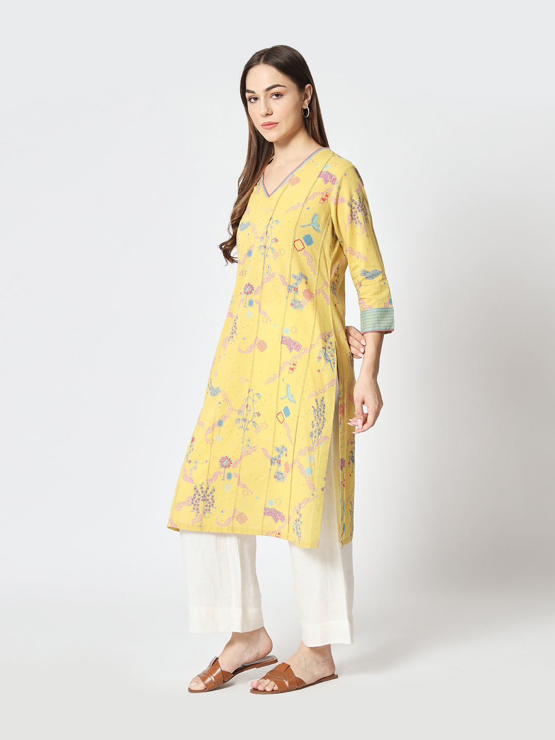 Tuscany 'Firdous' Straight Kurta