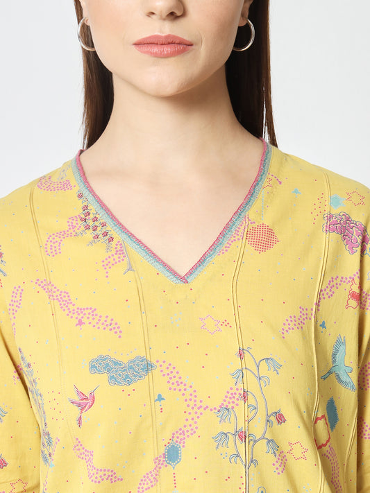 Tuscany 'Firdous' Straight Kurta