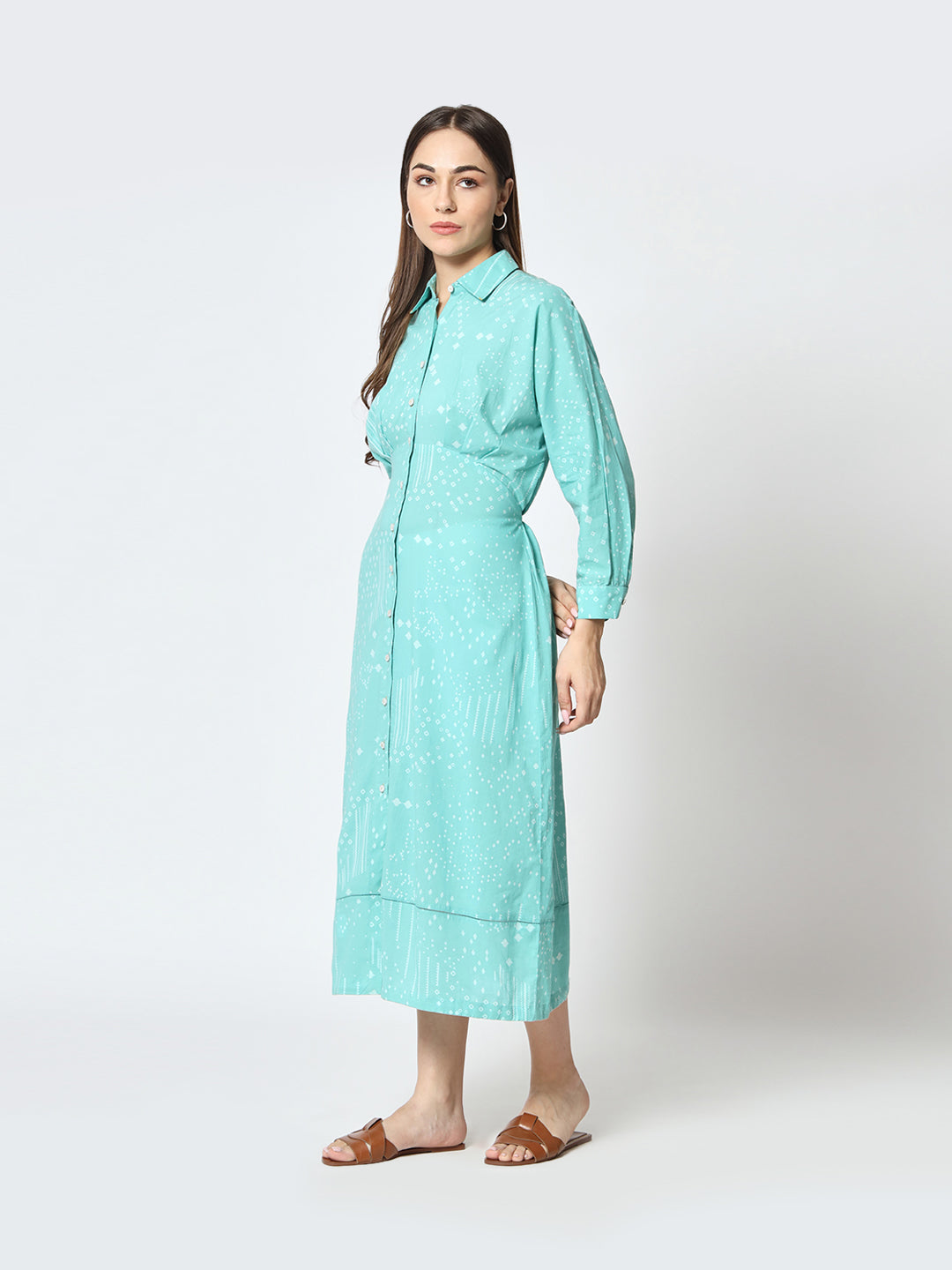 'Sitaare' Button Down Dress