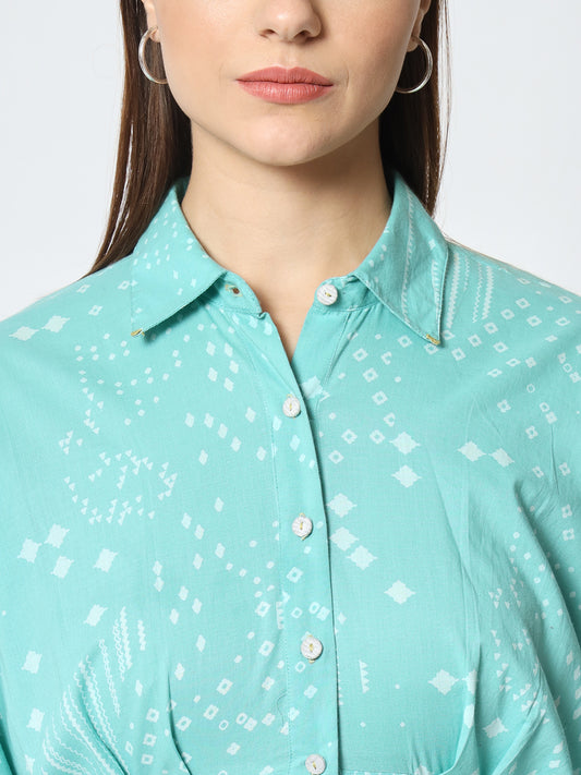 'Sitaare' Button Down Dress