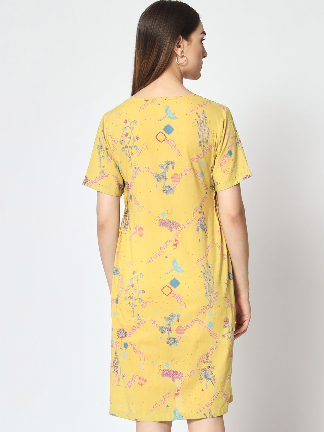Tuscany 'Firdous' V neck Dress