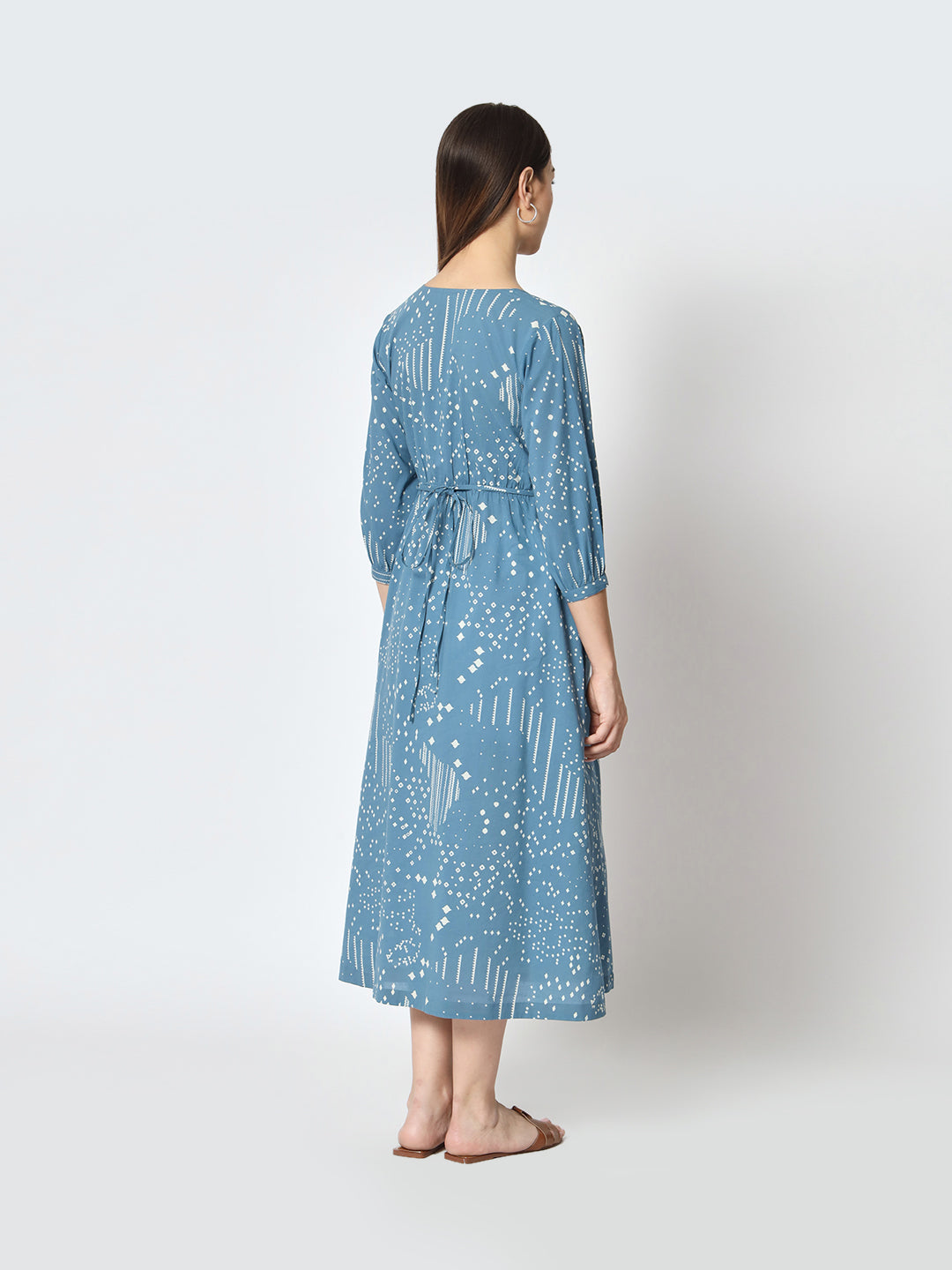 Indigo 'Sitaare' Button Down Dress