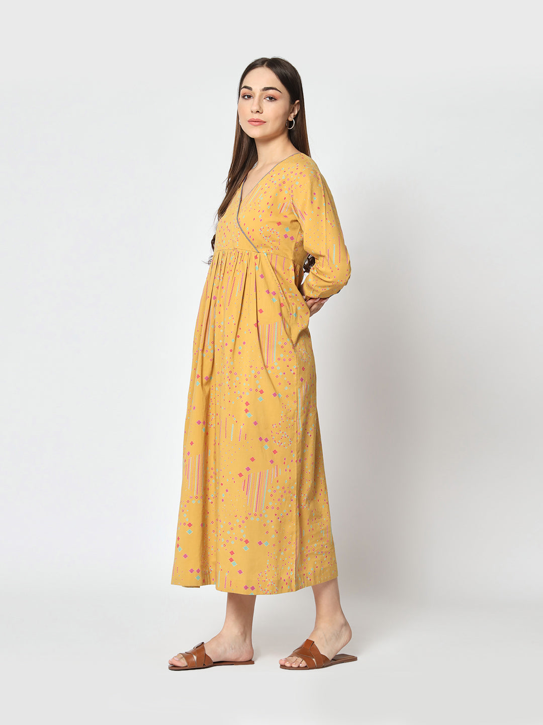 Mustard 'Sitaare' Dress