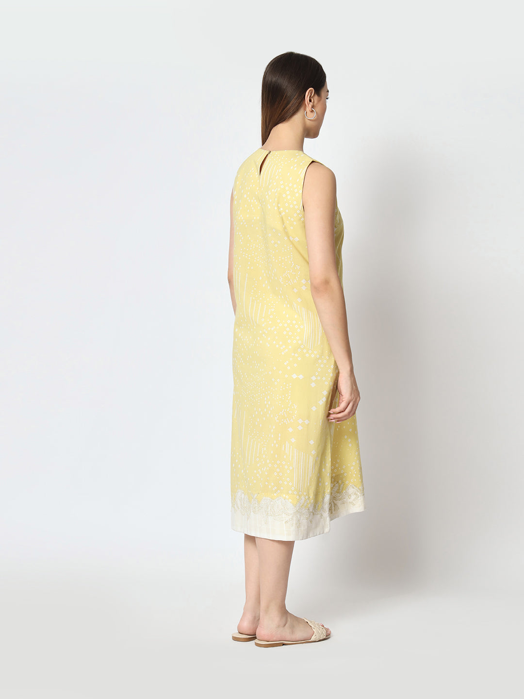 Lime Green 'Sitaare' A Line Dress