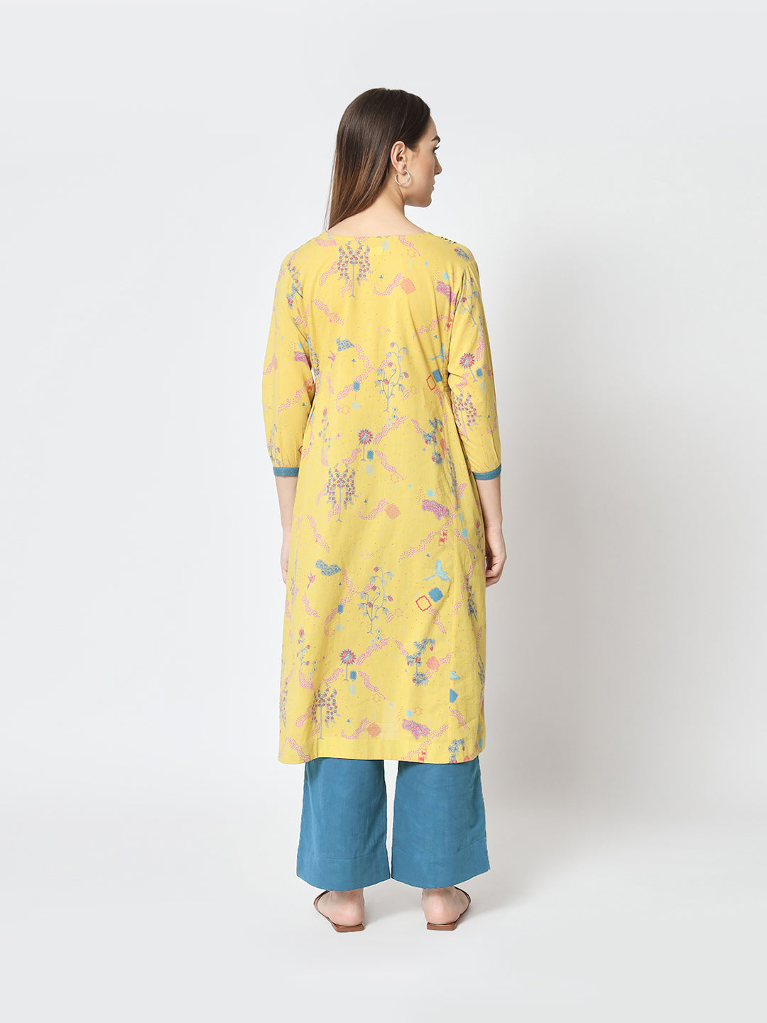 'Firdous' Gathered Kurta