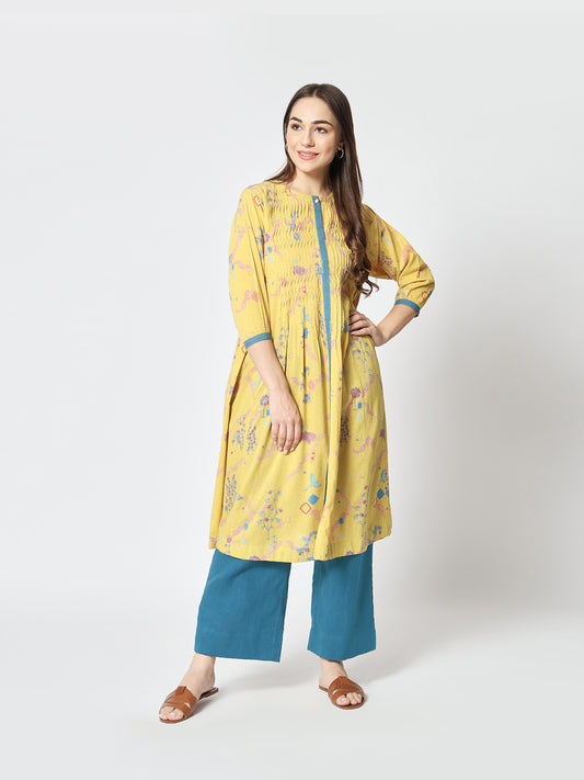 'Firdous' Gathered Kurta