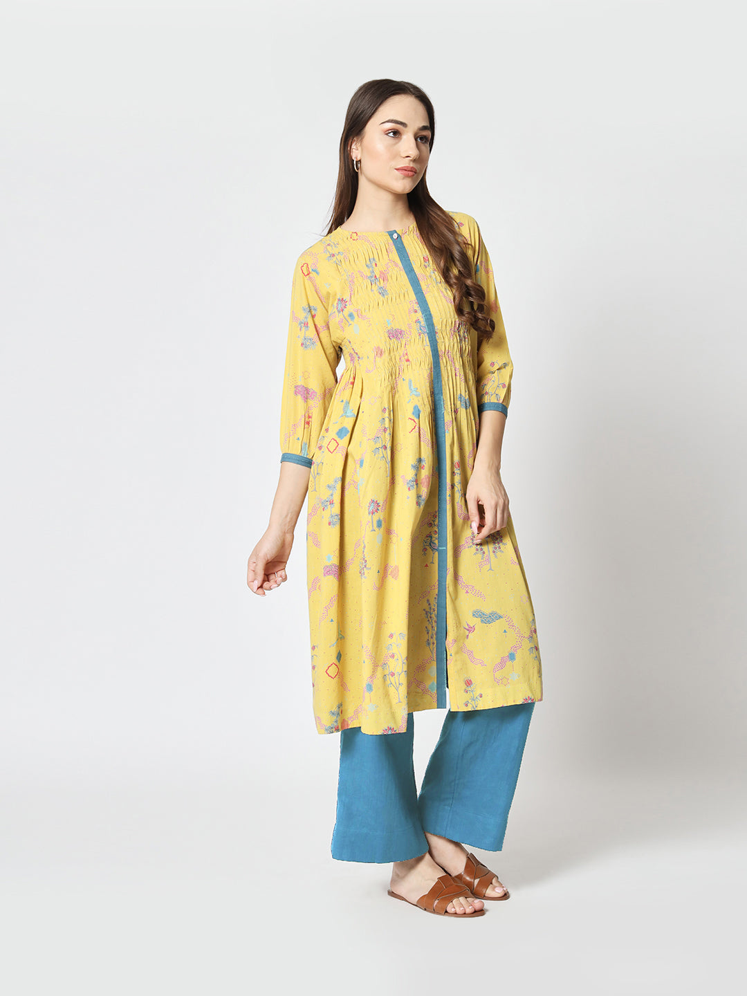 'Firdous' Gathered Kurta