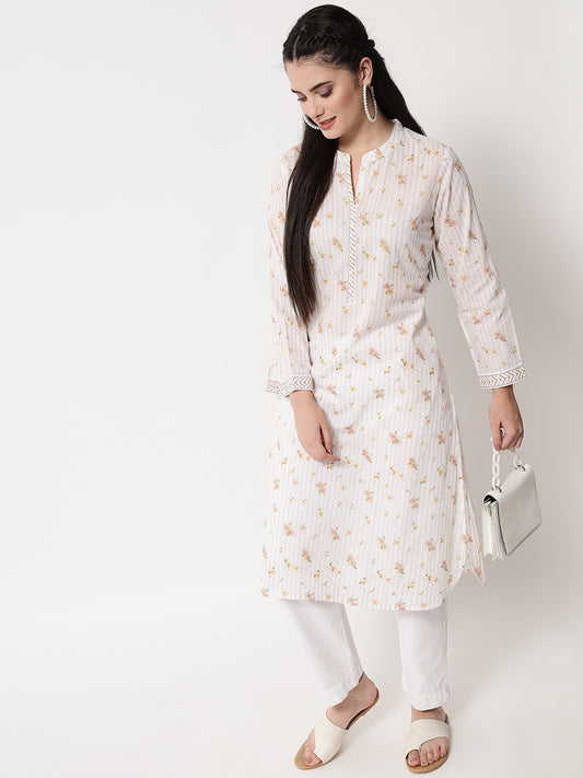 Printed ' Mogra ' Kurta