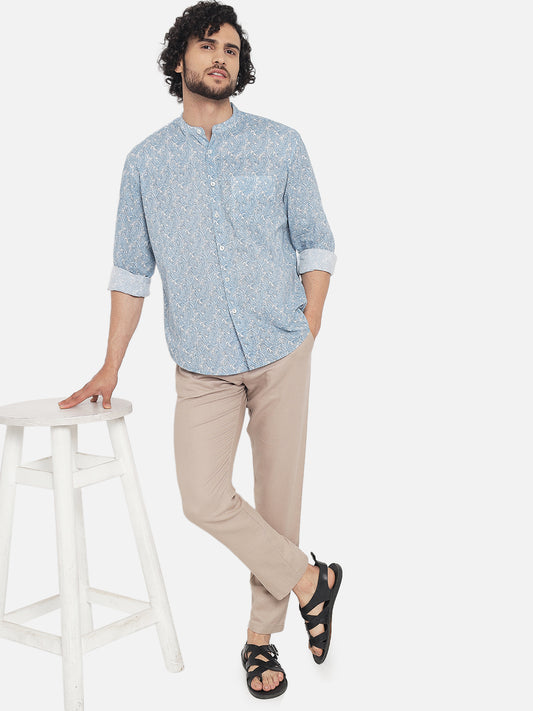 Blue ' Nami ' Printed Shirt