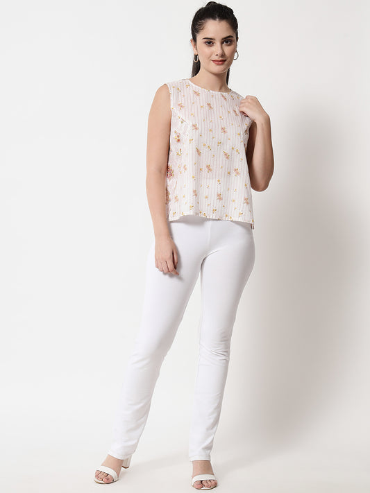 Printed ' Mogra Amaltaas ' Top