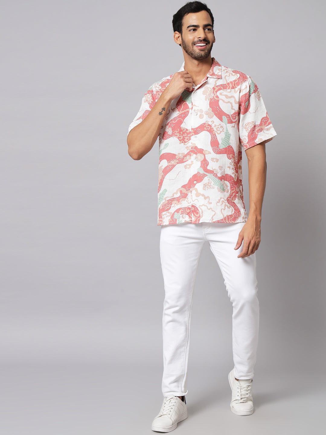 Cotton Printed Casual ' Origin ' Shirt