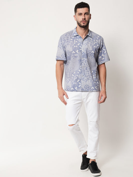 Cotton Printed ' Jharoka ' Shirt