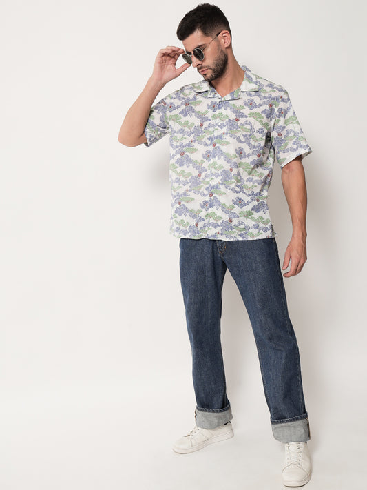 Cotton Printed ' Baadal ' Shirt