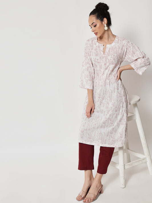 Cotton Printed ' Shajar ' Kurta