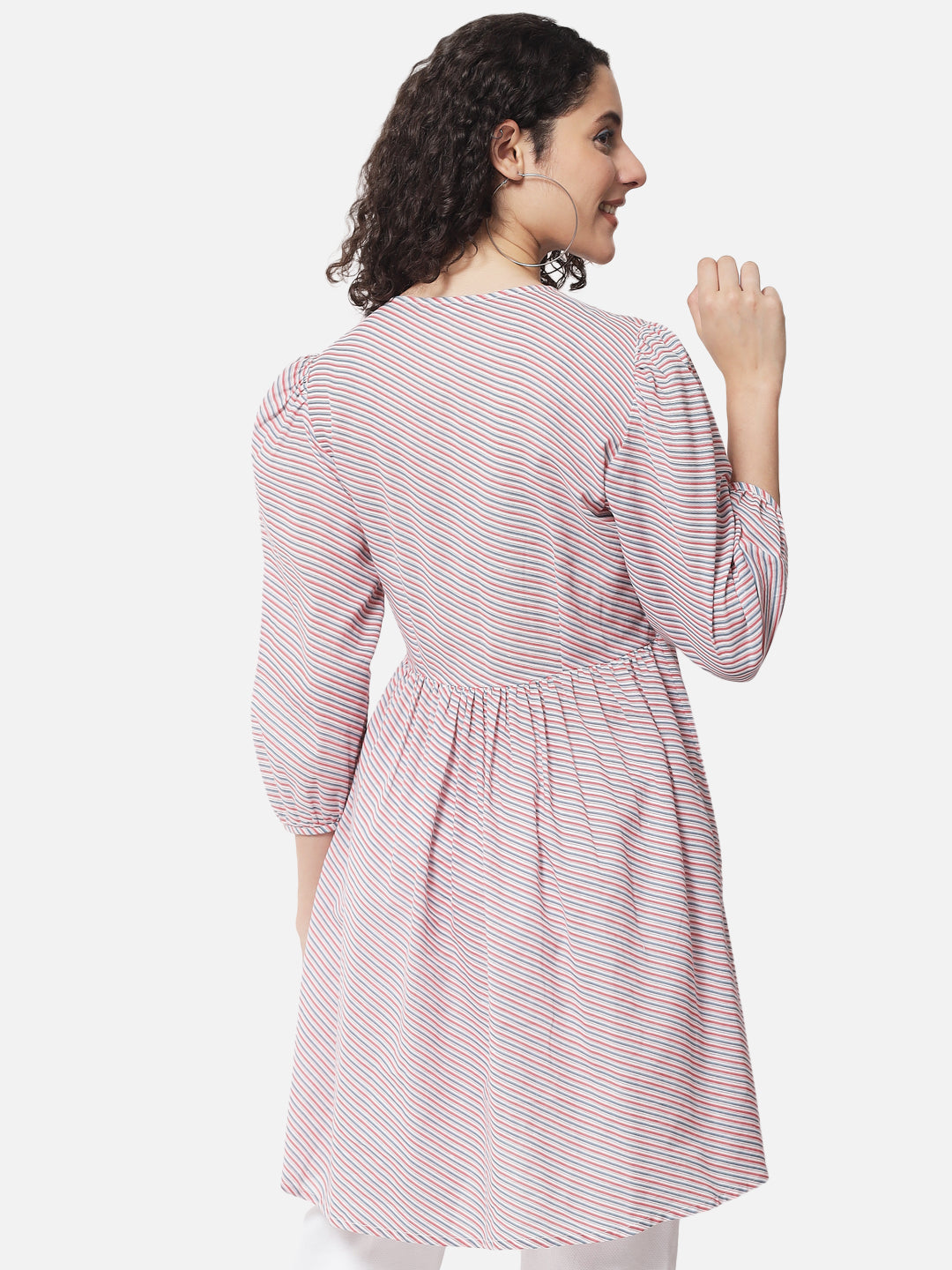Cotton Printed Stripes Tunic