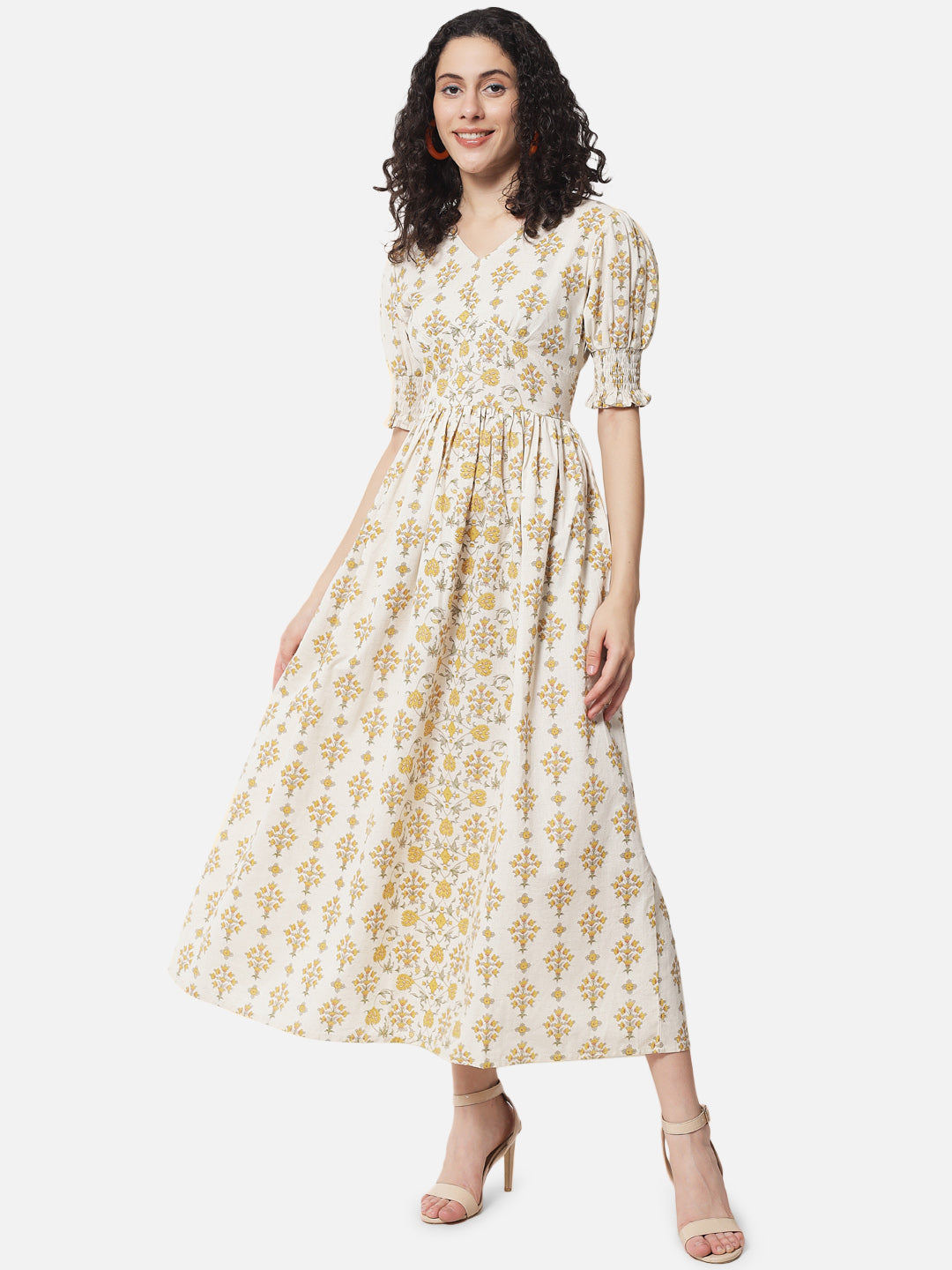 Cotton Printed Victorian Dress