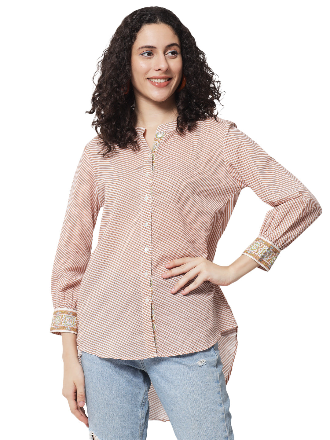 Cotton Printed Victorian Shirt