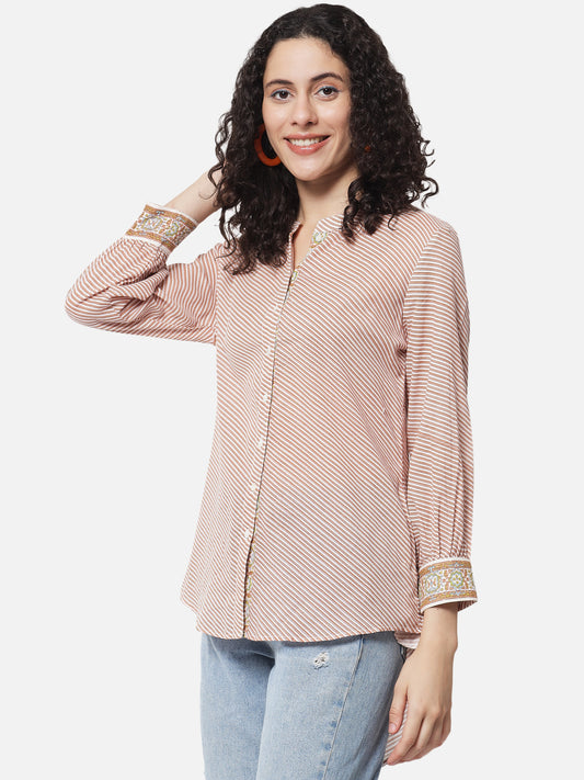 Cotton Printed Victorian Shirt