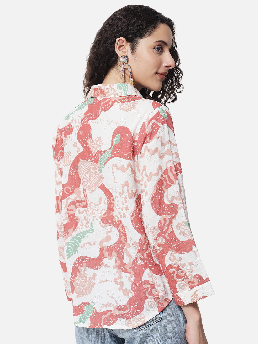 Cotton Printed ' Origin ' Casual Shirt