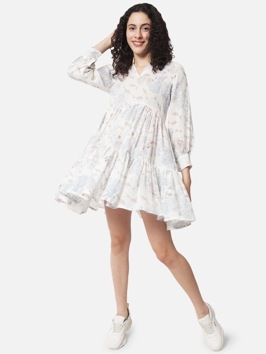 Printed ' Tatsu ' Skater Dress