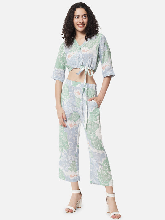 Printed ' Waterfall ' Co-ord Set