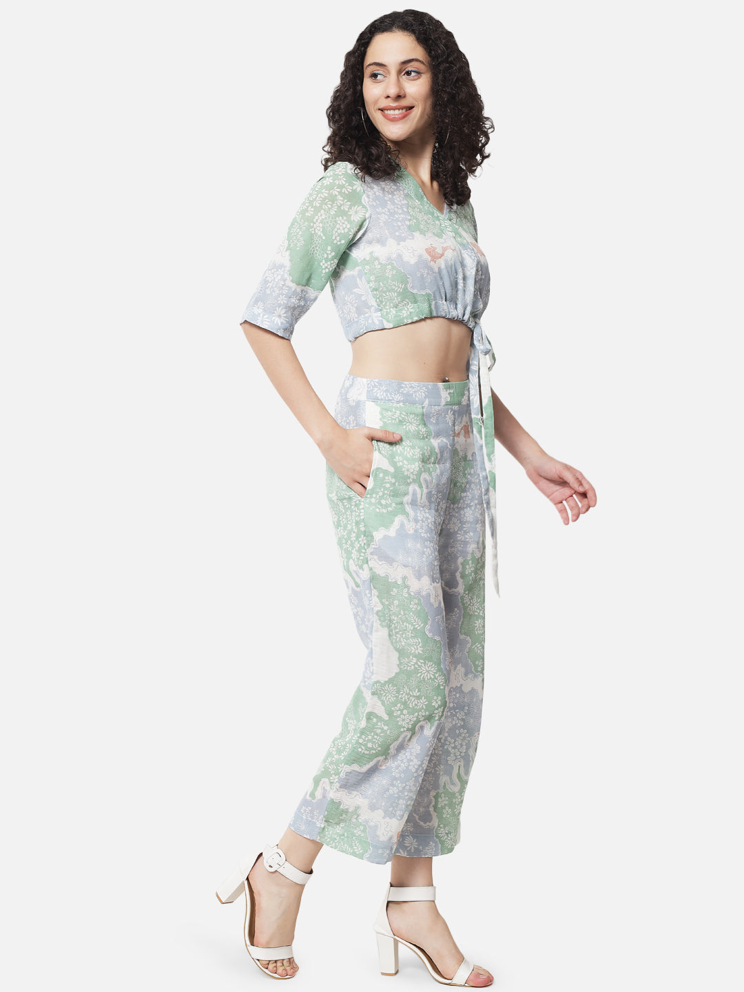 Printed ' Waterfall ' Co-ord Set