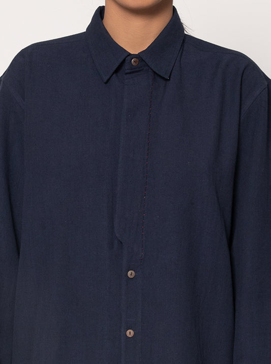 Structured Placket Casual Shirt
