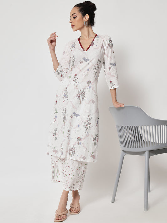 Cotton Printed ' Firdous ' Kurta