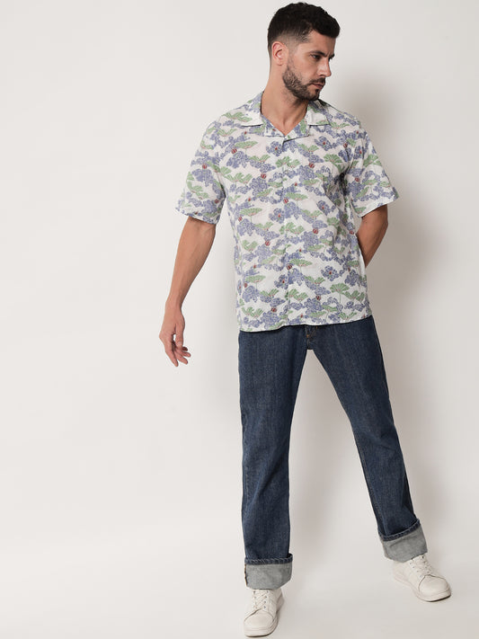 Cotton Printed ' Baadal ' Shirt