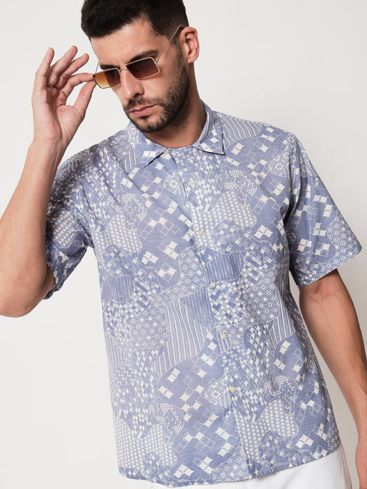 Cotton Printed ' Jharoka ' Shirt