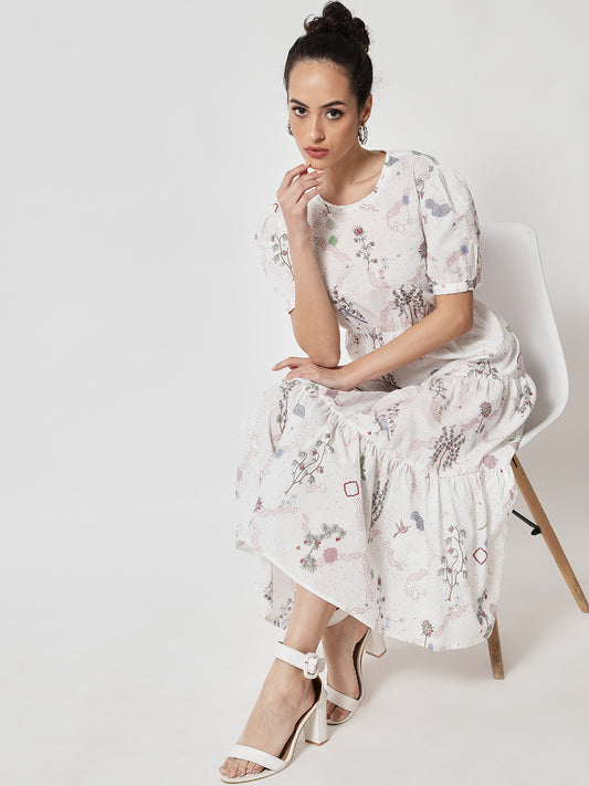 Cotton Printed ' Firdous ' Dress