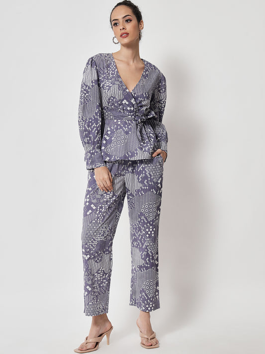 Cotton Printed ' Jharoka ' Co- Ord Set