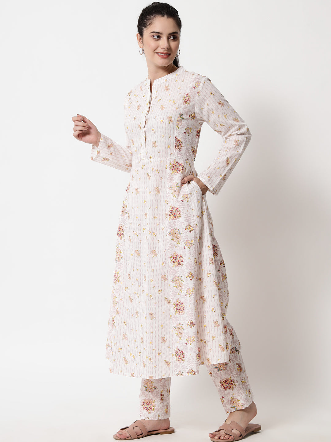 Printed ' Mogra Amaltaas ' Kurta