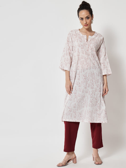 Cotton Printed ' Shajar ' Kurta