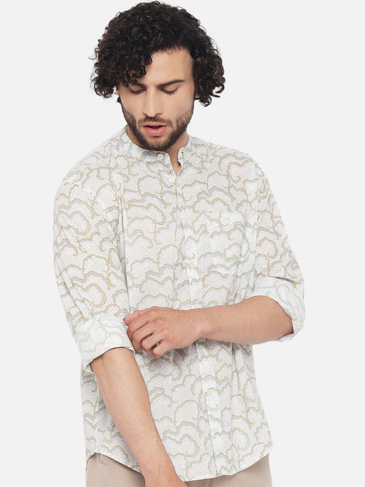 Cotton Printed ' Cloud ' Shirt