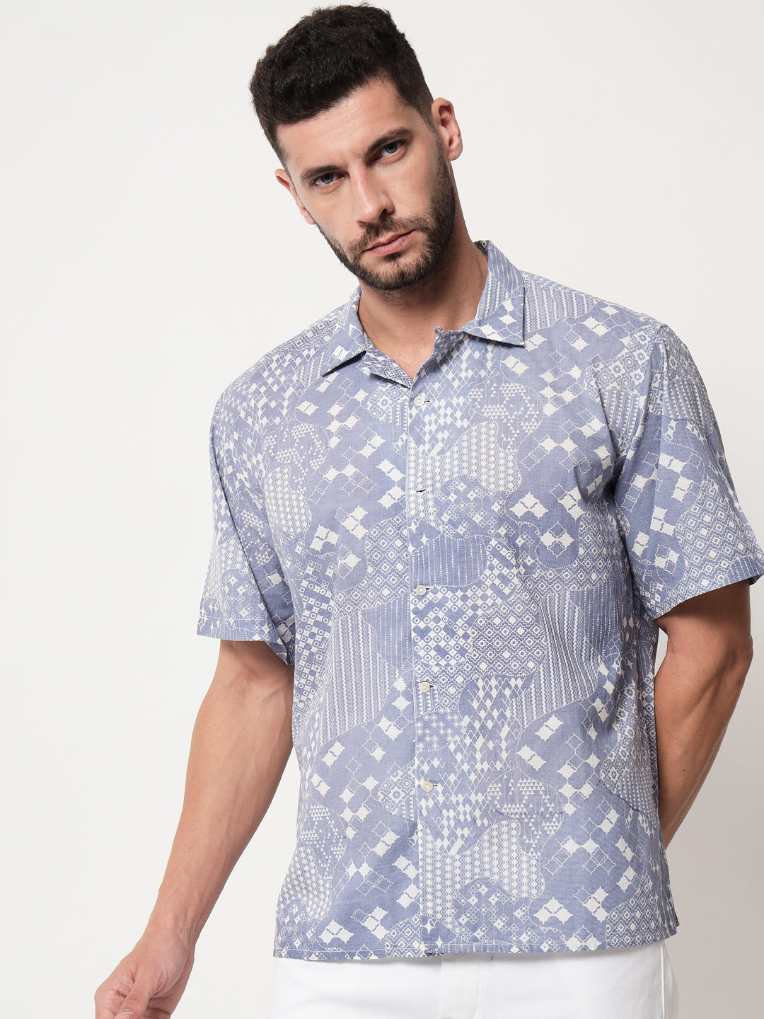 Cotton Printed ' Jharoka ' Shirt