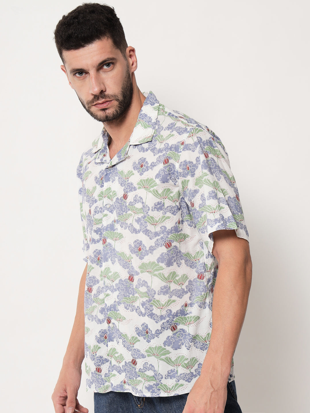 Cotton Printed ' Baadal ' Shirt