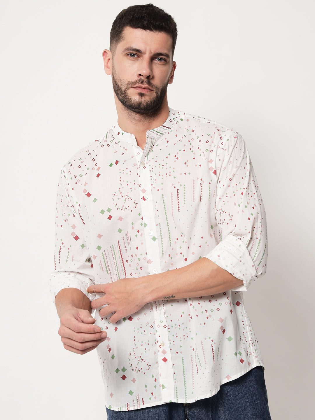 Cotton Printed ' Sitaare ' Shirt