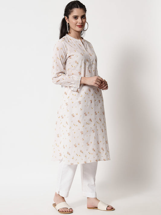 Printed ' Mogra ' Kurta