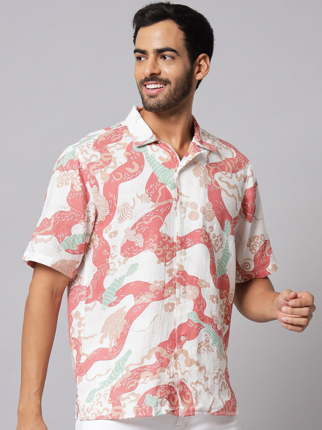 Cotton Printed Casual ' Origin ' Shirt