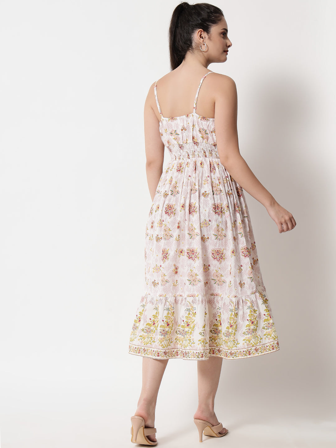 Printed ' Bougainvillea ' Dress