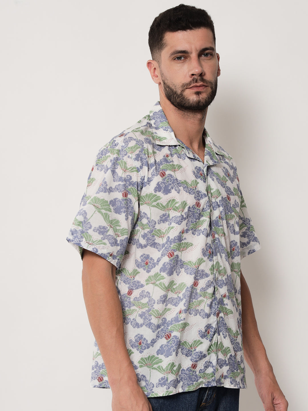 Cotton Printed ' Baadal ' Shirt