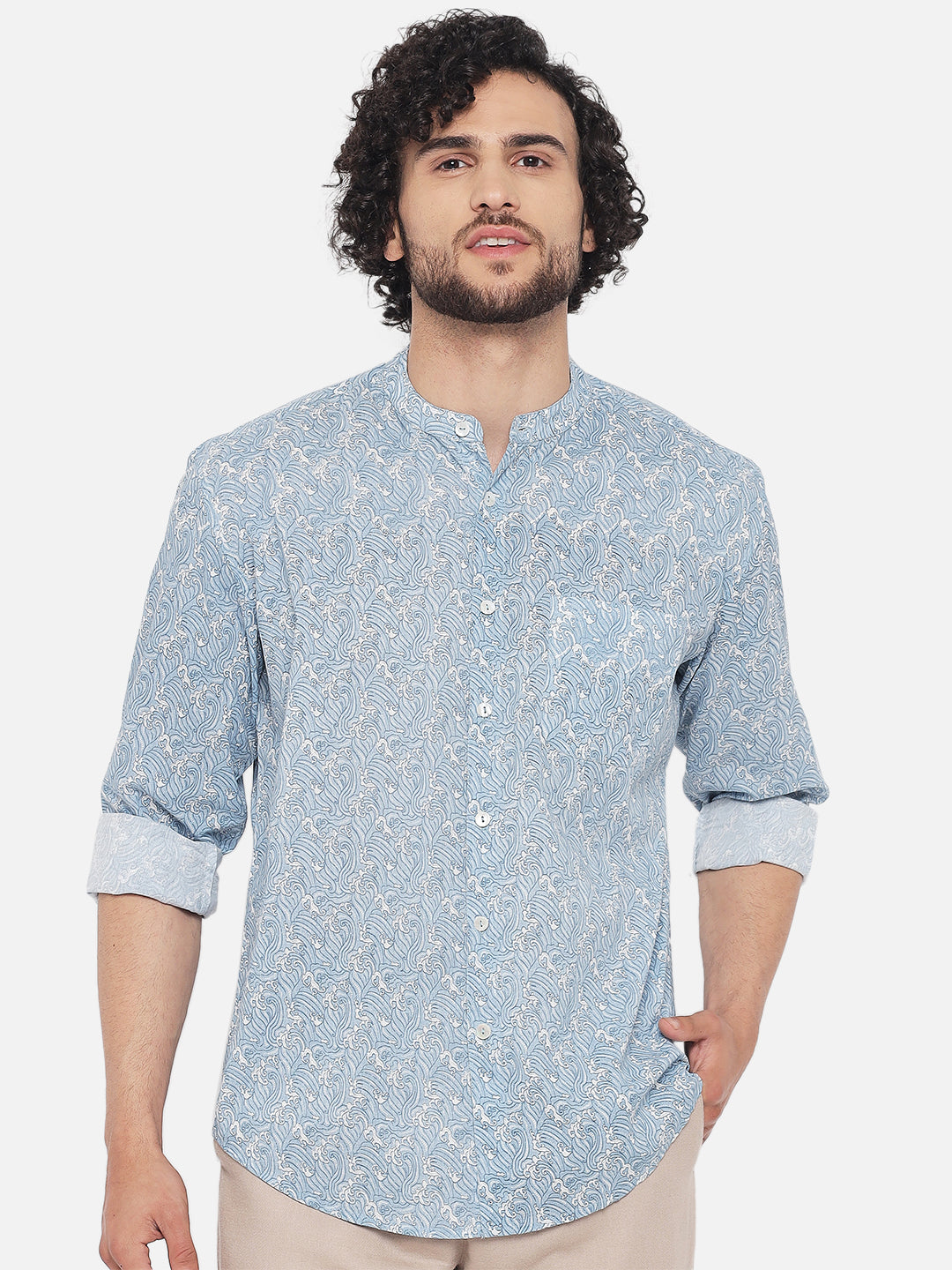 Blue ' Nami ' Printed Shirt