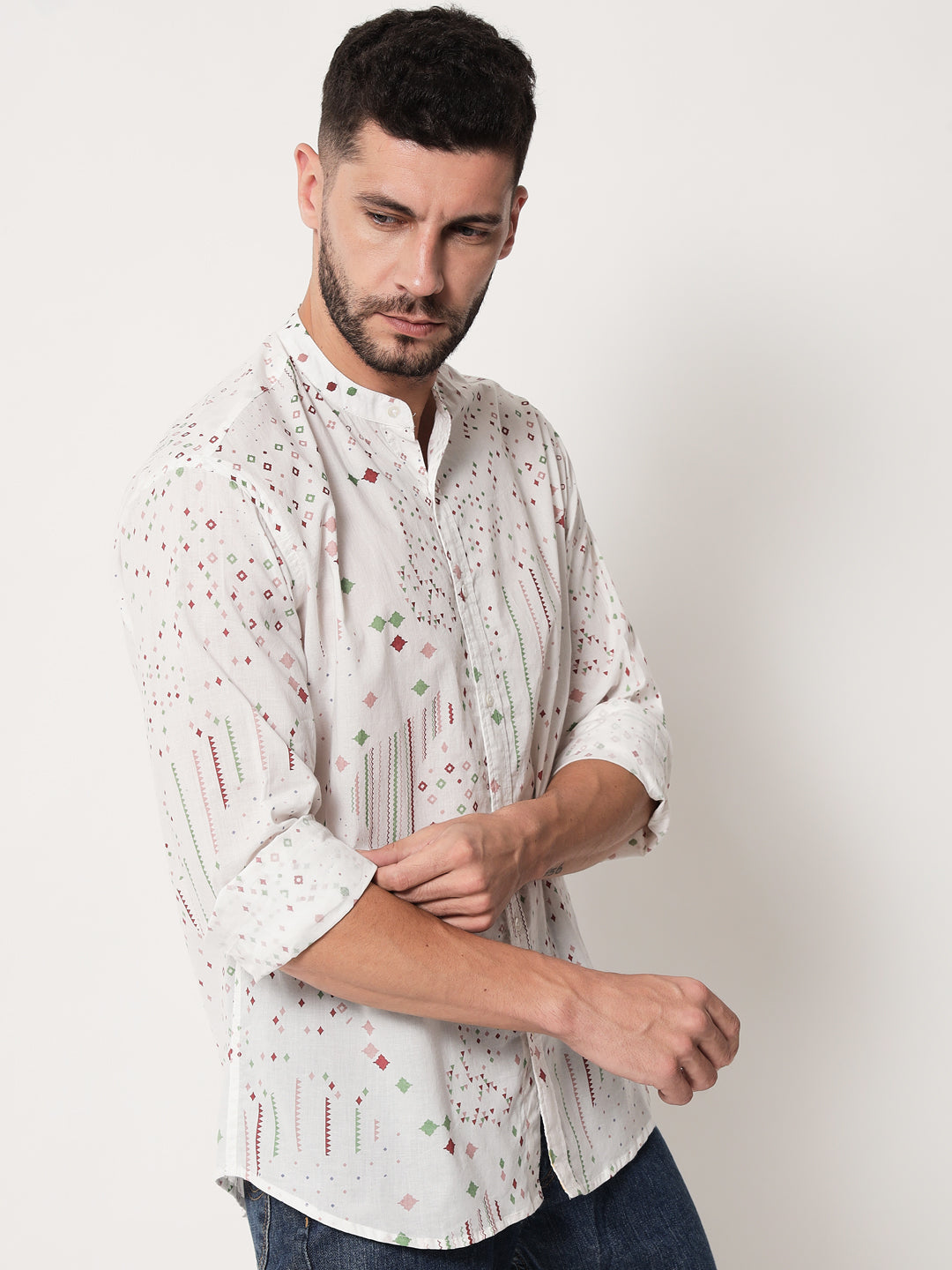 Cotton Printed ' Sitaare ' Shirt