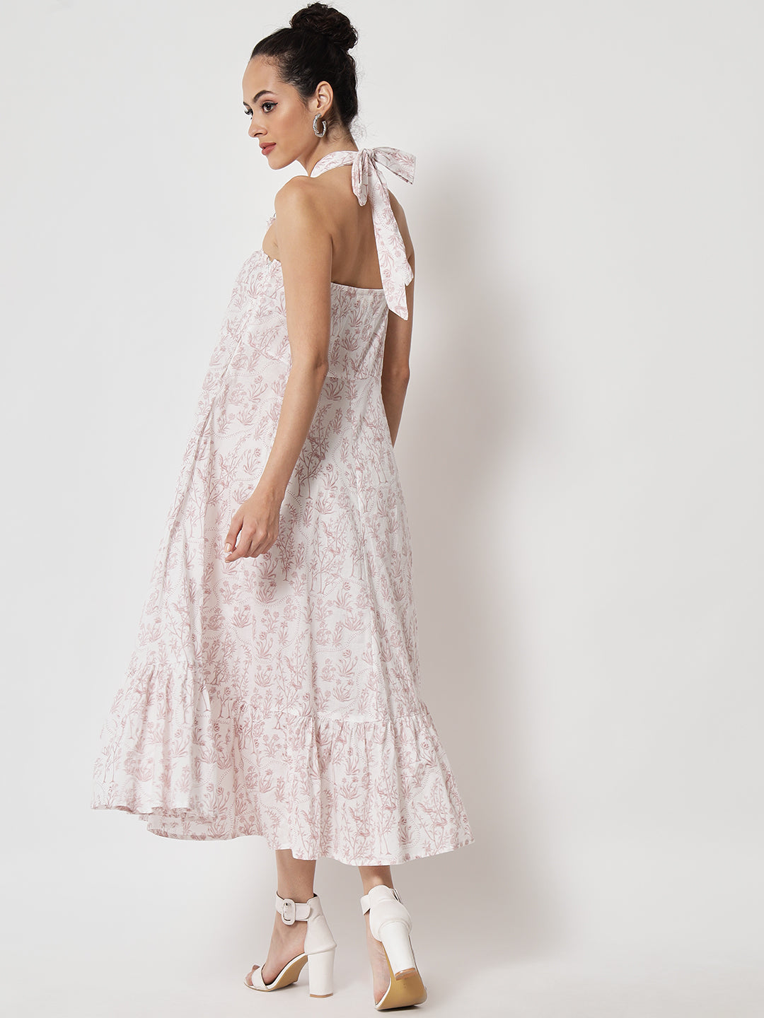 Cotton Printed ' Shajar ' Halter Dress