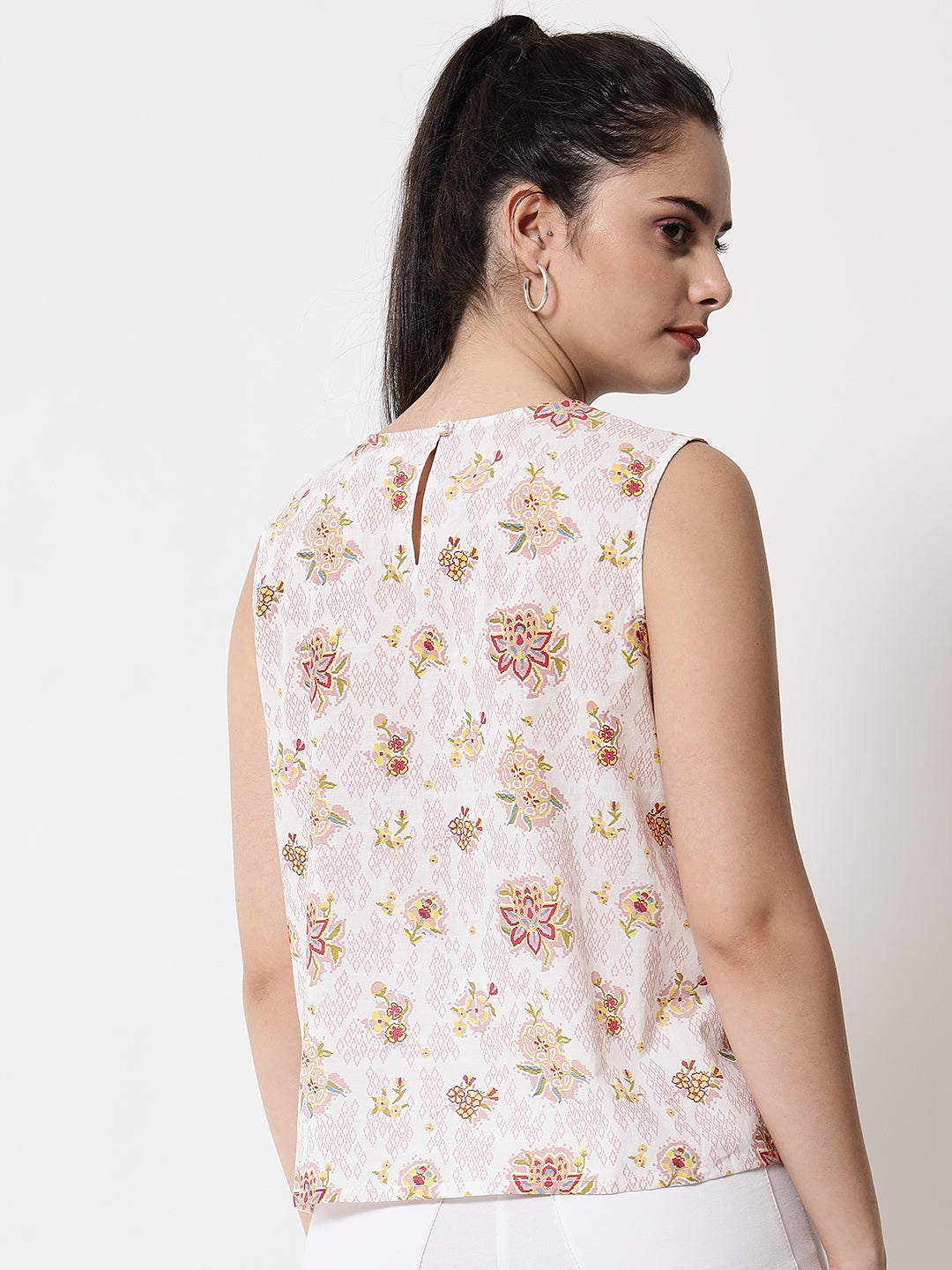 Printed ' Mogra Amaltaas ' Top