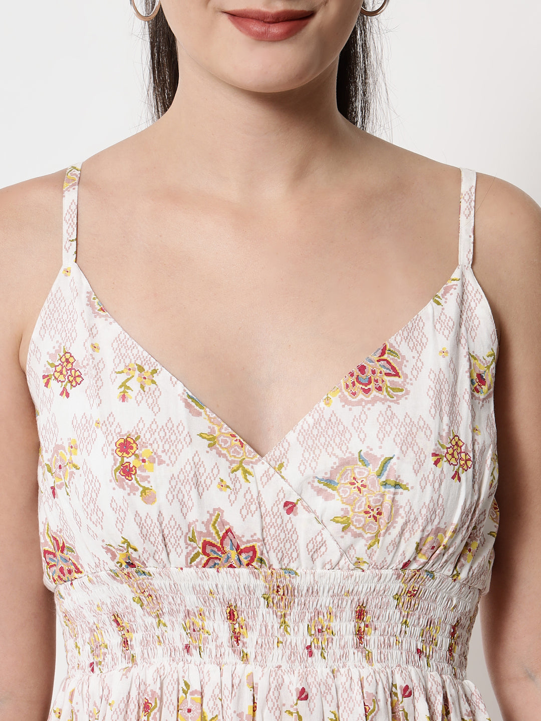 Printed ' Bougainvillea ' Dress