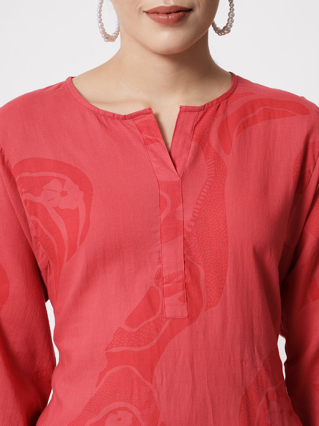 Cotton Printed ' Coral River ' Kurta